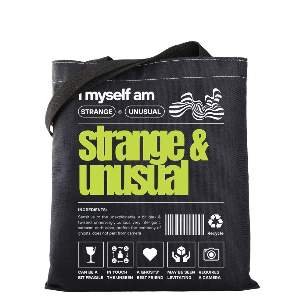 Ghost Movie Gift I Myself Am Strange And Unusual Tote Bag Halloween :')